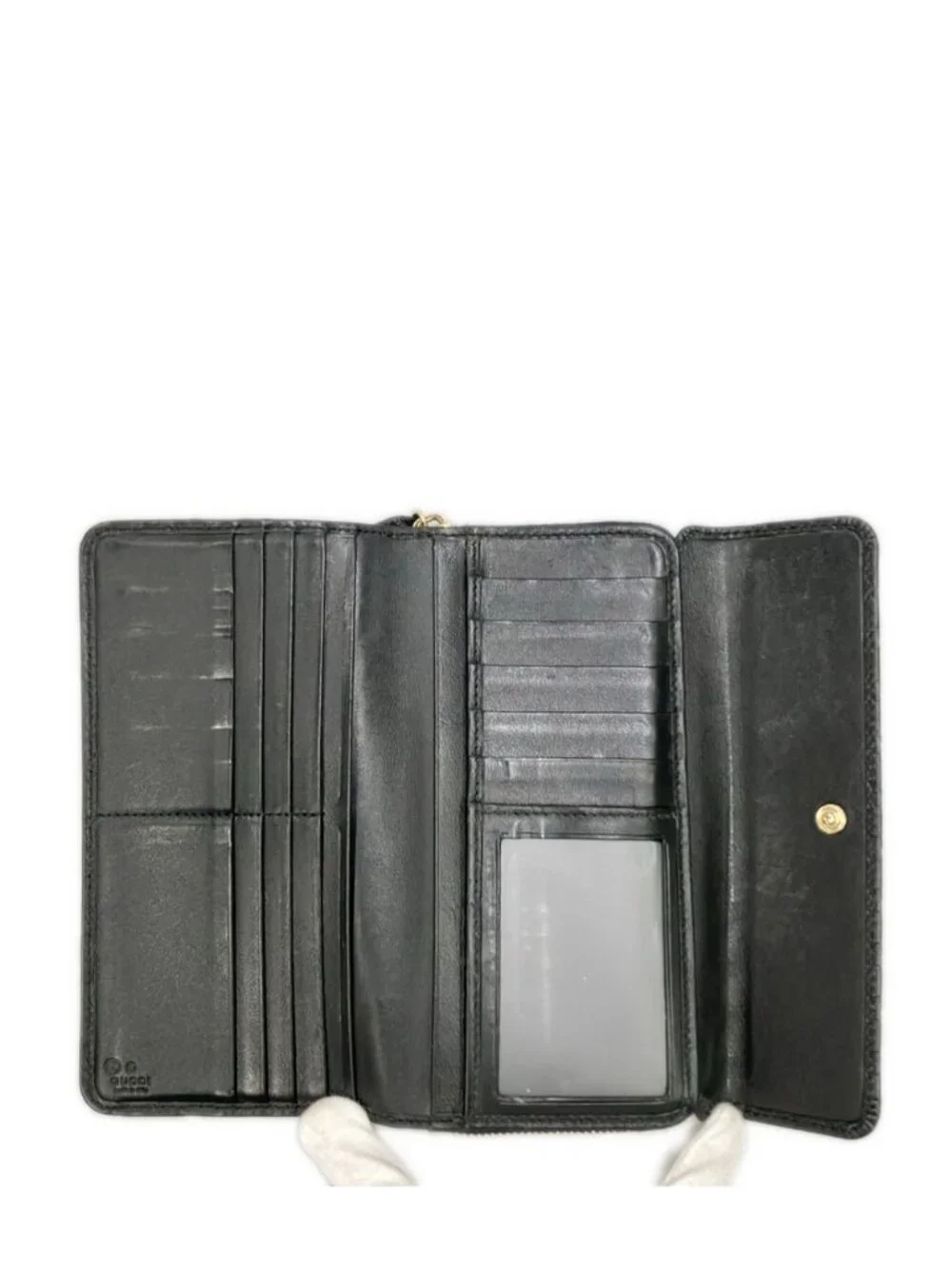 Gucci Zip Around Bifold Wallet Microguccissima